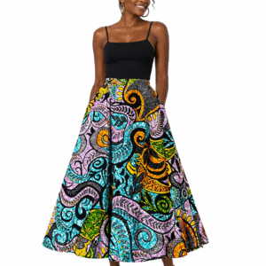 Vibrant Super-Wax Maxi Circle Skirt