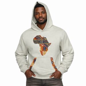African Print Hoodie Unisex – 430 GSM Winter Comfort