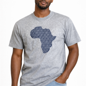 Shweshwe Africa T-Shirt - 100% Premium Acid Washed Cotton
