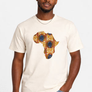 Ankara Africa Print Unisex T-Shirt – Premium Tee 300gsm