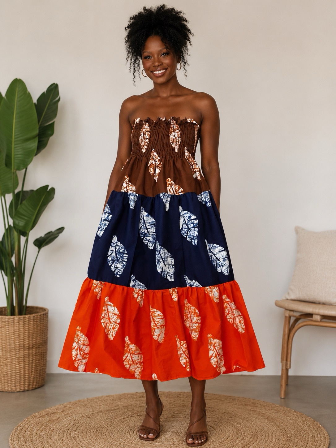 Ankara Tiered Midi Dress & Maxi Skirt